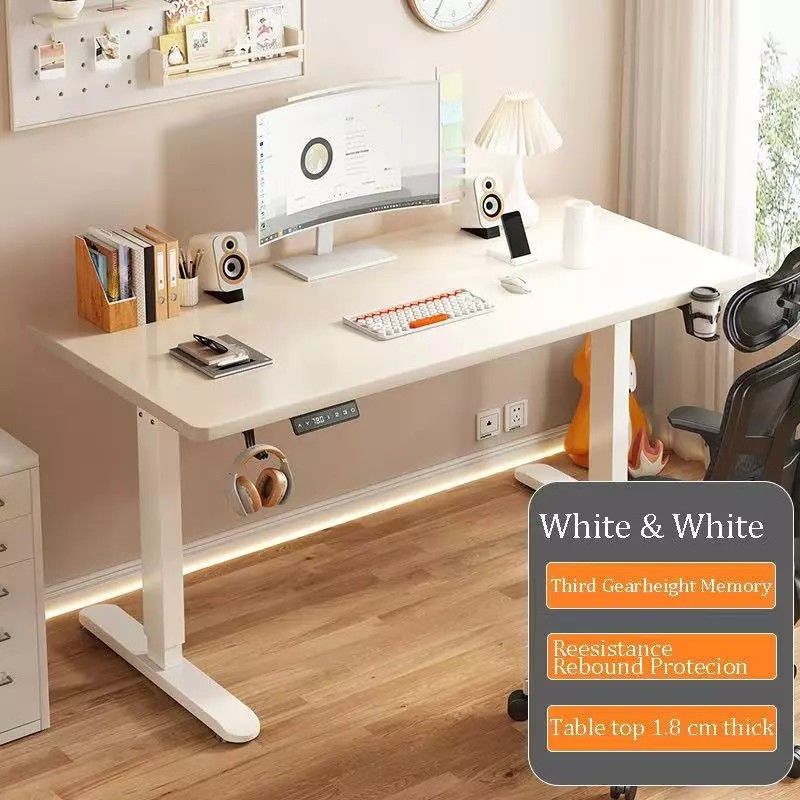 Lifting Computer Table Electric Adjustable Height Study Table/ Gaming ...