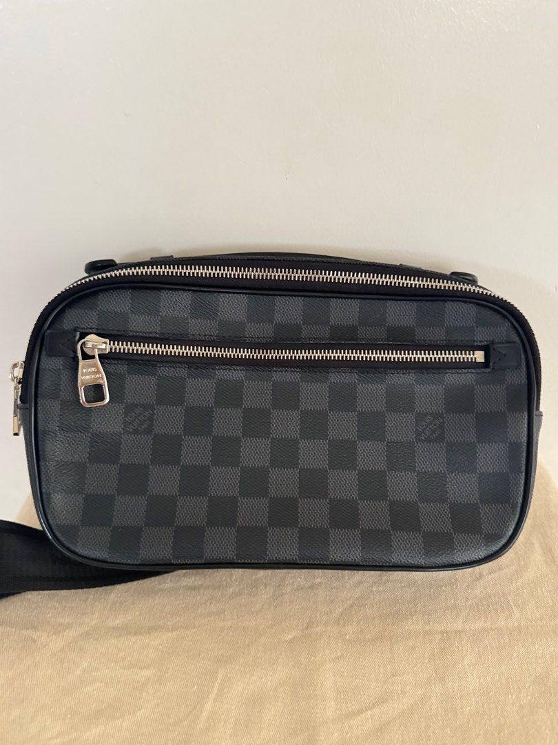 LV Ambler Bum Bag (Damier Graphite) (Category: Luxury Bags & Wallets) located in Bulacan. Submitted by lovs2shop (Listing ID 1399330371, Image 1). Description: Louisw Vuitton Ambler Bum Bag (Damier Graphite) Pre-owned in excellent condition 💯 ✅ Very minimal flaw ✅ Interior super clean ✅ Zippers smooth and perfect ✅ Passed NFC Scanning ❌ No dustbag / paperbag .