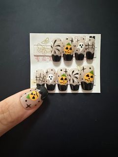 萬聖節穿戴甲M碼 halloween nails m size64228977494145110