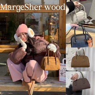 MARGE SHERWOOD Soft Tote Mini Bag Black Plain | Small Structured Handbag Korea64225405847427110