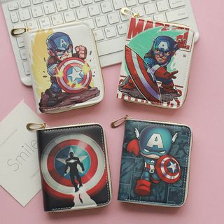 Marvel 銀包 錢包 卡包 收納袋 裝飾 美國隊長 超人 死侍 iron man 蜘蛛俠 spider man 蝙蝠俠 bat man 小丑 日用品 公仔 實用 送禮 生日禮物64226036682881110
