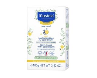 Mustela Gentle Soap with Cold Cream Nutri-Protective 100g 溫和冷霜營養保護皂 100克 法國製 Made in France64231204613250110