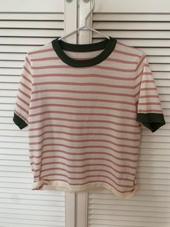New - size M to L lady top blouse 間條上衣64224418951811110