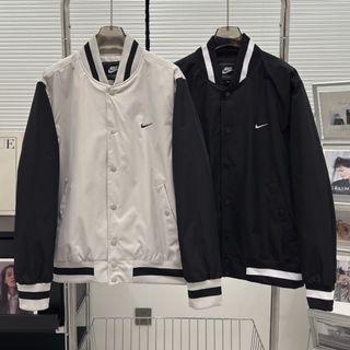 Nike男女寬鬆夾克春秋季新款棒球服外套棒球領情侶款男女同款 Korea Fashion Style 韓國 潮流 時尚 外套夾克開衫衝鋒衣外褸 Jacket64226036318465110