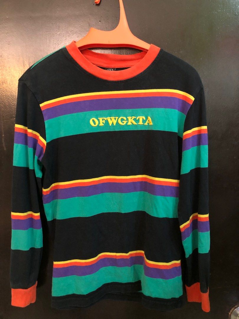Odd Future OFWGKTA Stripes Longsleeves (Category: Hoodies) located in Cebu City. Submitted by chunkycheese (Listing ID 1399350518, Image 1). Description: OFWGKTA longsleeves No issues size M-L cool colorway 550+SF Cebu loc.