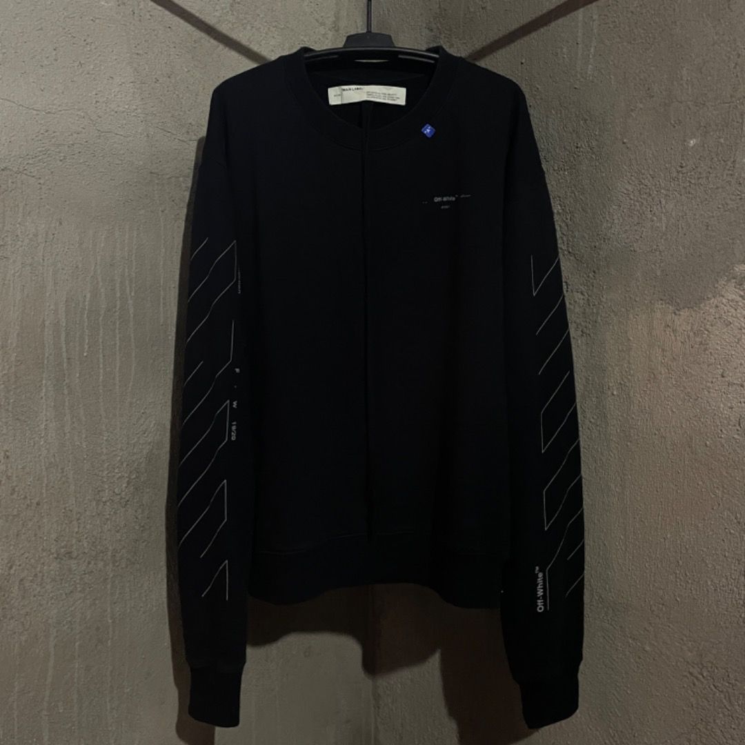 Off-White Unfinished Diagram Crewneck (Category: Luxury Apparel) located in Bacolod City. Submitted by cast.archives (Listing ID 1399287745, Image 1). Description: Off-White Unfinished Diagram Crewneck Authentic Tagged size: XXL Width: 27” Length: 29.5” Condition: Excellent Flaw: Normal sign of used.
