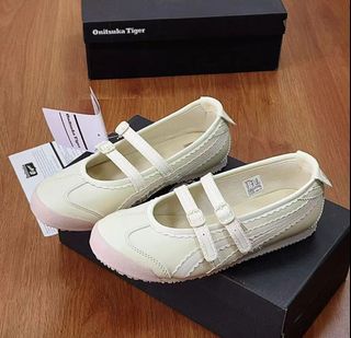 💎誠信賣家💎Onitsuka Tiger 鬼塚虎 MEXICO 66 TGRS 時尚舒適瑪麗珍防滑透氣輕便低幫生活休閒鞋女款米色64225815423745110