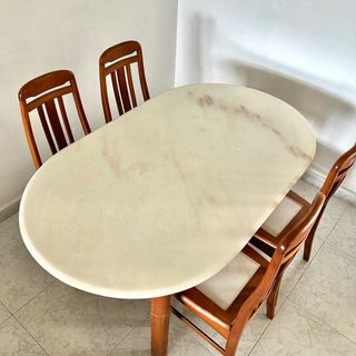 5,000+ Dining table marble with chairs For Sale Tables Sets