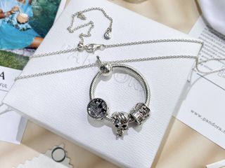 💜Pandora 潘多拉 925銀 頸鏈 項鏈 鎖骨鏈 情人節 生日禮物 Silver Necklace Valentine's Day Birthday Present64224128892417110