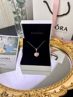 💜Pandora 潘多拉 永恆之心 925銀 頸鏈 項鏈 鎖骨鏈 情人節 生日禮物 Silver Necklace Valentine's Day Birthday Present64226038503426110