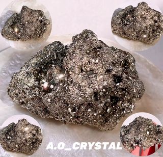 （👍🏻極招財）💖招財秘魯黃鐵礦Peru Pyrite💖＄218❤️超級爆閃😍👍🏻👍🏻🤩想增加財運，財位和公司枱一定要擺一個💖 💖秘魯黃鐵礦🤩👍🏻❤️✨店主系黃鐵礦迷，所以每粒都好靚好閃✨放心❤️ 改運！發財神器！勁勁勁勁旺財！搵到錢之餘仲可以聚財！64225029116289110