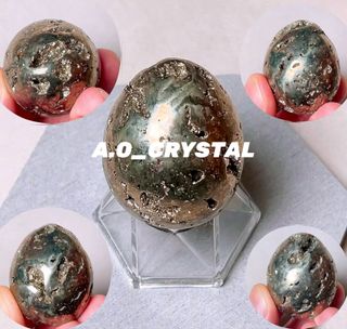 (👍🏻極招財)💖招財秘魯黃鐵礦蛋Peru Pyrite😍$248❤️超級閃😍👍🏻蛋形如意生財,財運源源不絕👍🏻👍🏻👍🏻🤩想增加財運,財位和公司枱一定要擺一個💖 💖秘魯黃鐵礦🤩👍🏻❤️✨店主系黃鐵礦迷,所以每粒都好靚好閃✨放心❤️ 改運!發財神器!勁勁勁勁旺財!搵到錢之餘仲可以聚財!64224128948865110