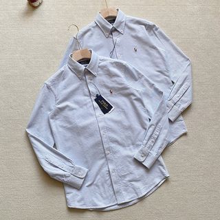 Polo Ralph Lauren 經典細條紋襯衫 短袖T恤 情侶款 男女同款 女裝T恤 男裝T恤 Korea 韓國 潮流 時尚 Short Sleeve T-shirt 恤衫 棉t恤 衛衣 tee shirt xxl white top 64224280905729110