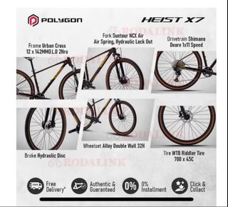 Polygon heist hybrid For Sale Bicycles Carousell Singapore - Main Image