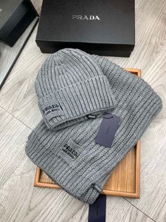 prada【羊毛套裝帽子】經典套裝帽子帽子圍巾材質70羊毛30兔毛_Lsc9w64229341118337110