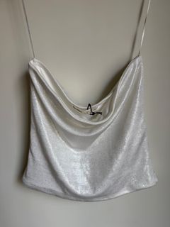 Pull & Bear shimmer crop too64222603810561110