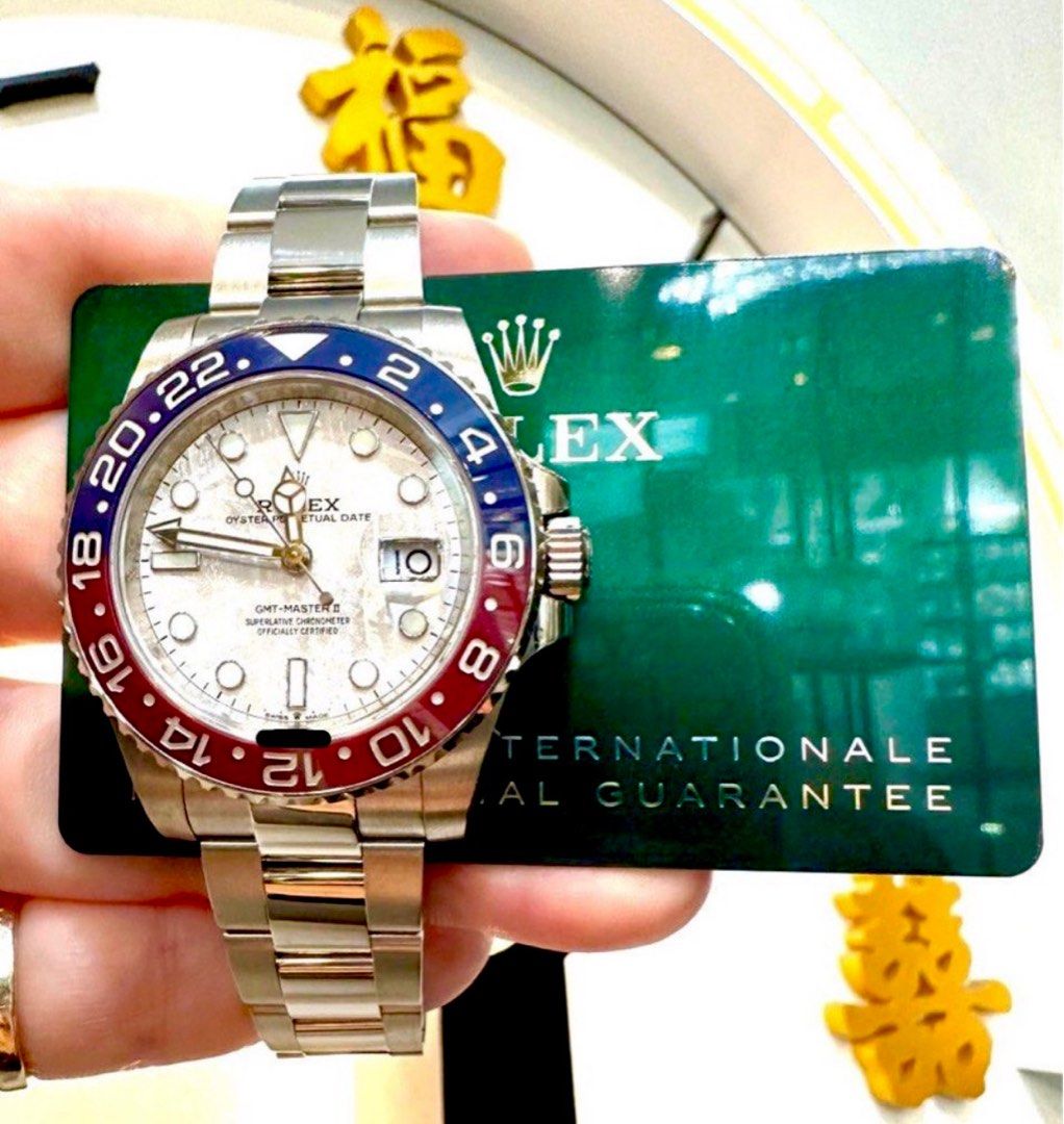Rolex 126719blro GMT2 Pepsi meteorite dial, Luxury, Watches on