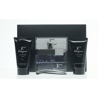 Salvatore Ferragamo Men's F Black Gift Set [Niche Fragrance] [Most Comprehensive Online] [Pre-Order from Overseas]64226447979905110