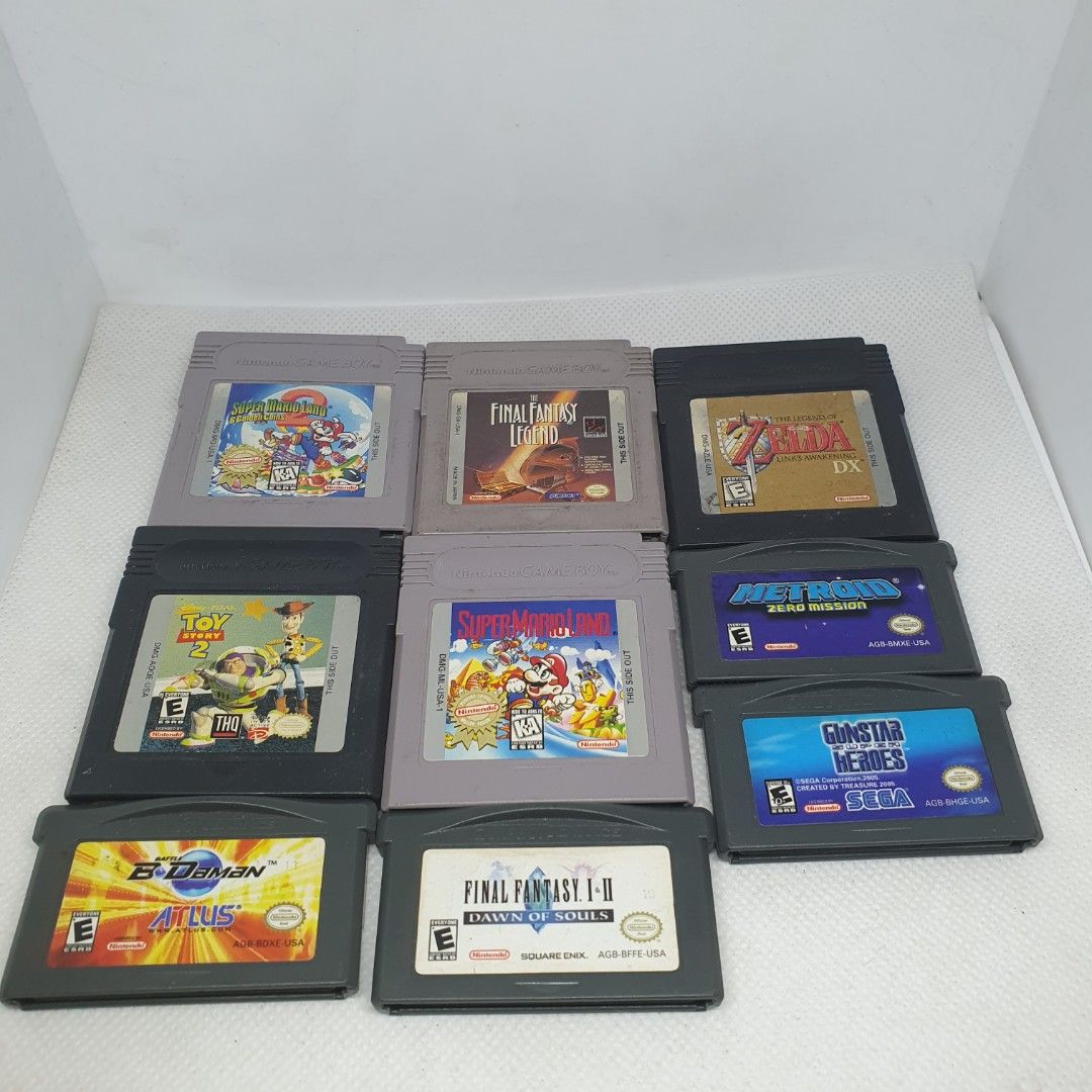 Selling 9 Rare GBA & Gameboy Videogames (Category: Nintendo) located in Quezon City. Submitted by itemsforadoption (Listing ID 1399393285, Image 1). Description: Rfs: Its 2025! Happy New Year! Hoping you have a good year ahead of you! If you have questions feel free to send a message. Though I'll most likely be able to reply from 10am to 8pm. Please be patient and understanding. Decluttering games and items that I've picked up or for friends and 