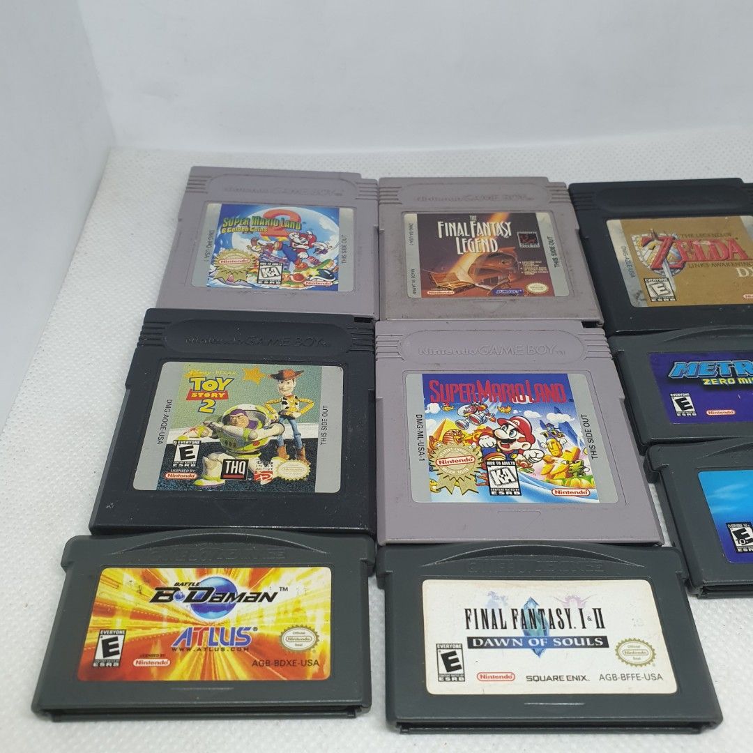 Selling 9 Rare GBA & Gameboy Videogames (Category: Nintendo) located in Quezon City. Submitted by itemsforadoption (Listing ID 1399393285, Image 2). Description: Rfs: Its 2025! Happy New Year! Hoping you have a good year ahead of you! If you have questions feel free to send a message. Though I'll most likely be able to reply from 10am to 8pm. Please be patient and understanding. Decluttering games and items that I've picked up or for friends and 