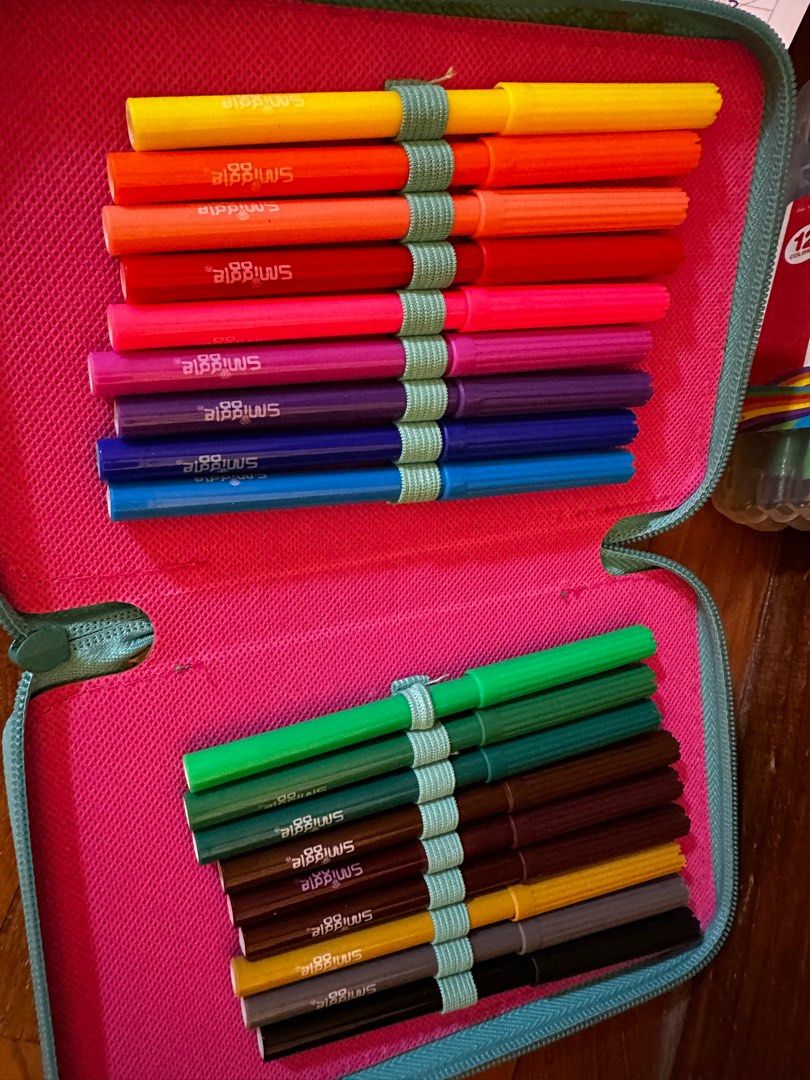 Smiggle stationery set (Category: Stationery & School Supplies) located in Singapore. Submitted by loveabargain (Listing ID 1399372557, Image 4). Description: Don’t think it’s been used. Everything is pristine. Tested a couple of markers and they will work but did not test the full set. .
