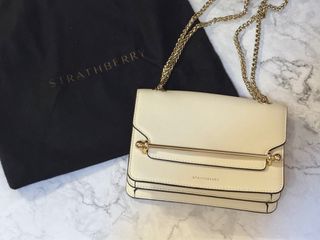 Strathberry白色鏈袋64229339737475110