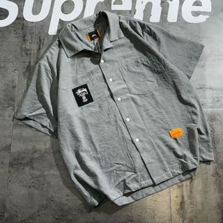 Stussy 2025夏季限定 情侶花花🌸襯衫 短袖T恤 Cotton Short Sleeve Shirt 襯衫 棉襯衫 男女同款 男裝 女裝 Shirt XXL Top Shirt women men unisex64232719247105110