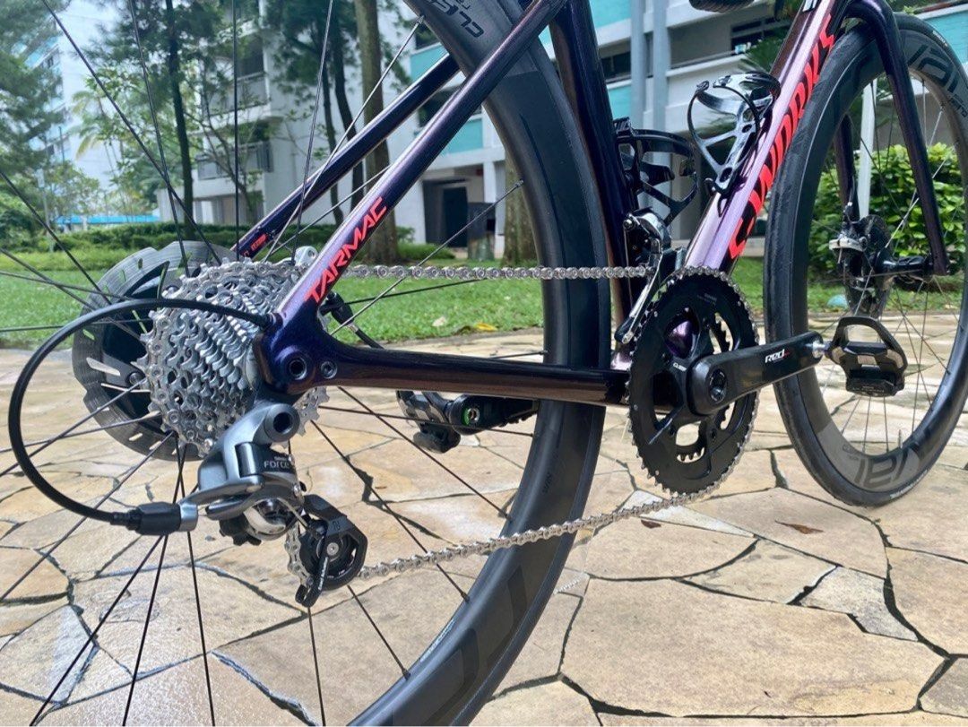 S-Works Tarmac SL6 Disc (Category: Bicycles) located in Singapore. Submitted by light_18 (Listing ID 1399310051, Image 3). Description: Letting go a full bike to fund next project. Immaculate condition. Distance covered is less than 5,000 km. Size: 52 Roval CL50 wheels SRAM Red crankset 11sp 50/34T SRAM Force shifters, FD, RD SRAM PG1170 cassette 11-28T Shimano Dura Ace disc rotors Mechanical disc brake Pedals and accessories are not included. Ch