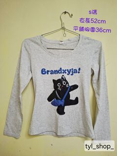 貓咪長袖T恤 S碼64229338400642110