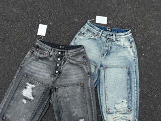 Thug Club 破洞寬鬆七分牛仔短褲 M L XL64226035331713110