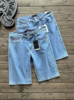 💎誠信賣家💎TOMMY 湯米春夏新款重工水洗藍男款牛仔短褲64224569634434110