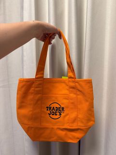 US Trader Joe's mini tote bag orange canvas bag Halloween64226814136193110