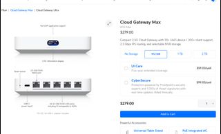 Unifi Cloud Gateway Max64230337593985110