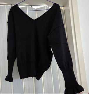 黑色冷衫v領64222390409089110