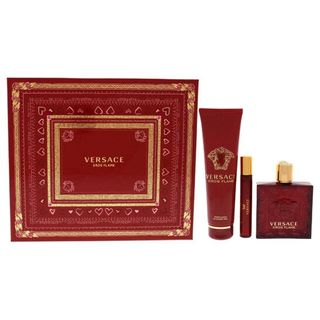 Versace Eros Flame by Versace for Men - 3 Pc Gift Set 3.4oz EDP Spray, 0.3oz EDP Spray, 5.0oz Shower Gel ** 限時預訂優惠 Time-Limited Pre-Order Offer ** [Niche小眾沙龍香水] [全網最齊全] [Pre-Order外國預訂]64223852619394110
