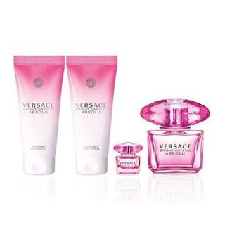 Versace Ladies Bright Crystal Absolu Gift Set [Niche Fragrance] [Most Comprehensive Online] [Pre-Order from Abroad]64224280281345110