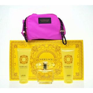 Versace Ladies Yellow Diamond Gift Set [Niche Fragrance] [Most Comprehensive Online] [Pre-Order from Overseas]64224568983938110