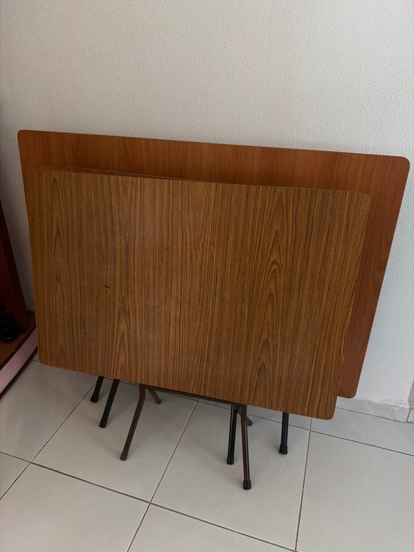 Image showcasing Vintage Folding Tables - Set of 2, Furniture & Home Living, Furniture ...