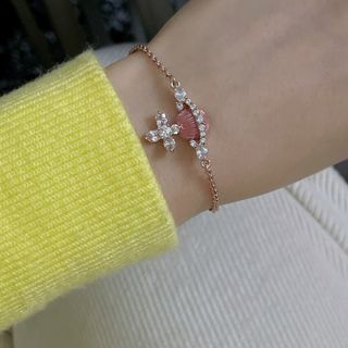 Vivienne Westwood bracelet outlet 西太後玫瑰金土星手鏈64230840525954110