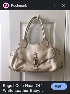 Y2K Vintage cream off white handbag 米白色皮革手提包64226037416065110