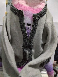 YANDY 灰色針織開衫64227740237954110