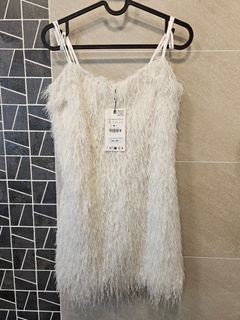 ZARA 流蘇閃亮連衣裙 METALLIC THREAD MINI DRESS WITH FRINGING64222603897475110