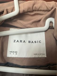 Zara 基本款配腰帶外套64223198097027110