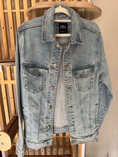 Zara 淺藍牛仔男裝外套(Size M)64226036126467110