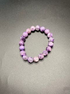 100%天然玉化紫龍晶手串64242314995715110