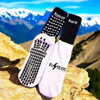 On sale $10/pair - In stock ROCO Elite Fit Non-slip / Grip crew socks anti-slip mid-length socks (Size: 24 - 28 cm)64234667282433110