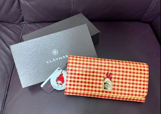 Brand New 15-Year CLATHAS x MY MELODY Long Wallet (With Signs of Age - Has Yellowed)64241807089537110