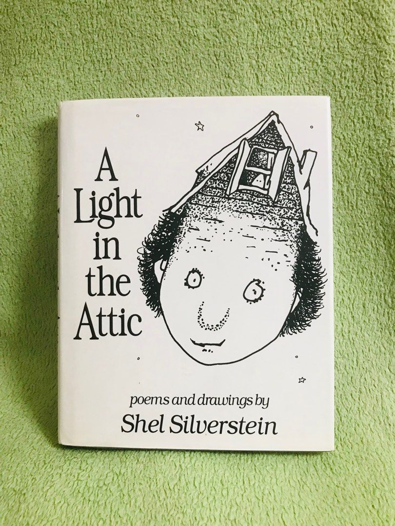 A Light in the Attic 1981 by Shel Silverstein (Category: Storybooks) located in Quezon City. Submitted by regiegeorg77224 (Listing ID 1399496985, Image 1). Description: - "A Light in the Attic" by Shel Silverstein - Features poems and drawings - Published by Harper & Row (1981) - Includes works like "The Giving Tree" and "Where the Sidewalk Ends" - Trade ISBN: 0-06-025673-7.
