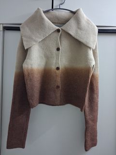 2025 New Arrival Gradient Color/Soft and Chewy/Large Lapel Sweater/Cardigan64241971458177110
