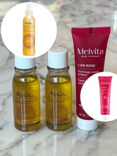 🌹全買$30 Melvita 30ML 有機粉紅胡椒塑身磨砂 L’Or Rose Expert Toning Scrub 30ML  Melvita Source de Rose Milky Cleansing Oil有機玫瑰保濕淨膚油 30ml x264235211151489110